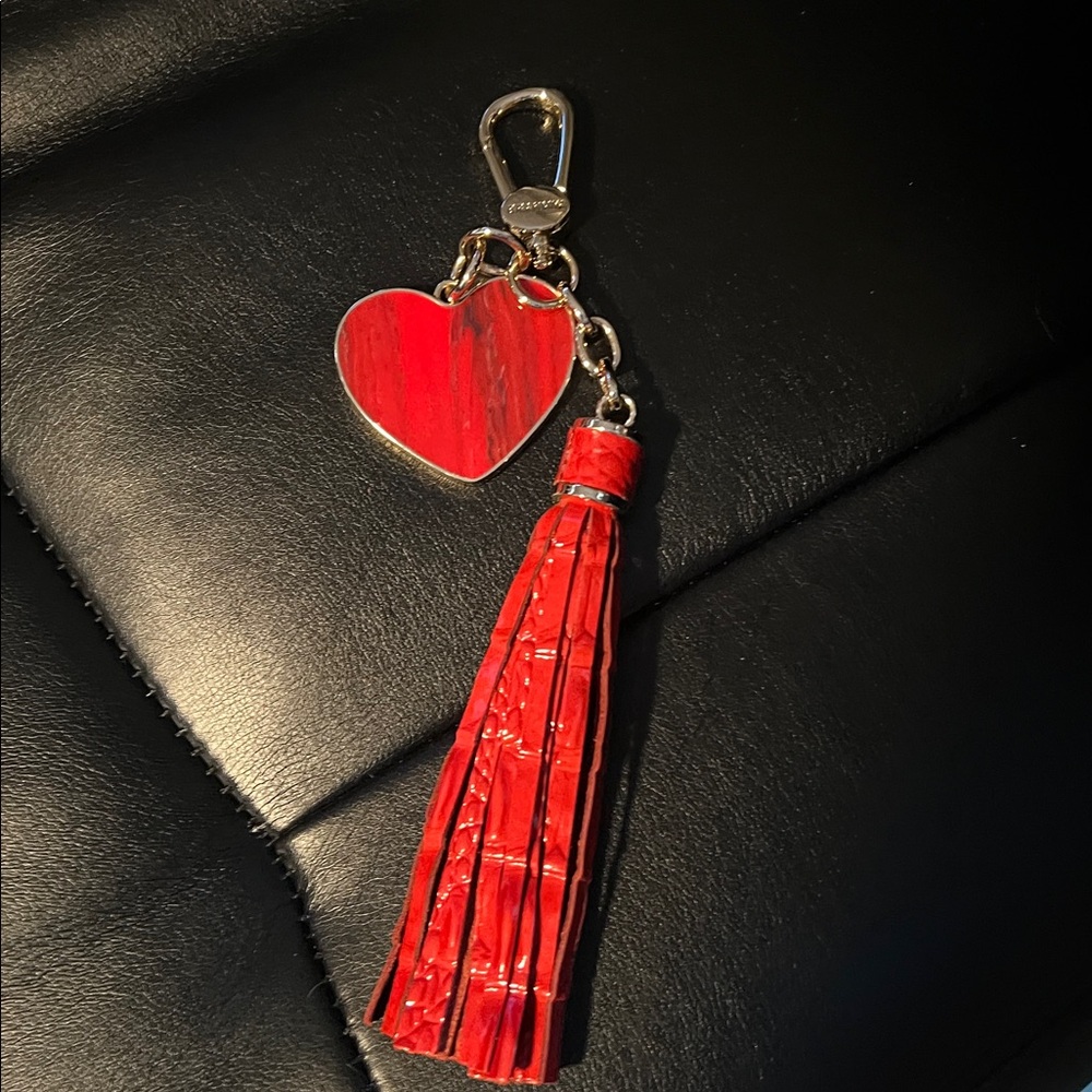 NWOT Brahmin Red Tassel Charm